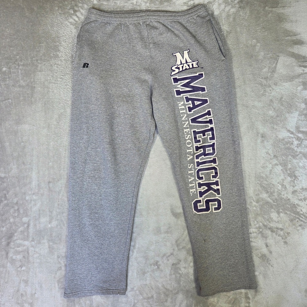 Vtg Russell Athletic Minnesota State Mavericks Sweatpants Mens XL Relaxed Fit